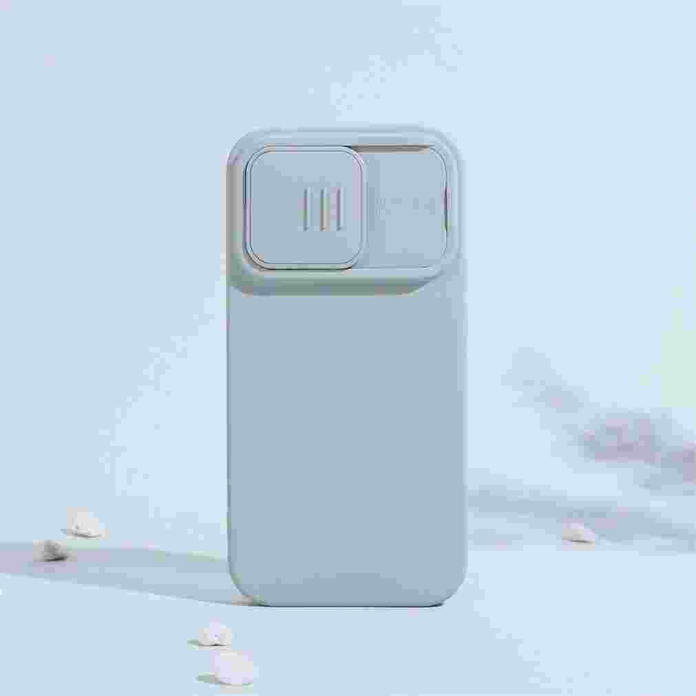For MagSafe For iPhone 15 Pro /Pro Max NILLKIN Silky Magnetic Case Slide Camera Soft Silicone Back Cover For iPhone 15 /15 Plus