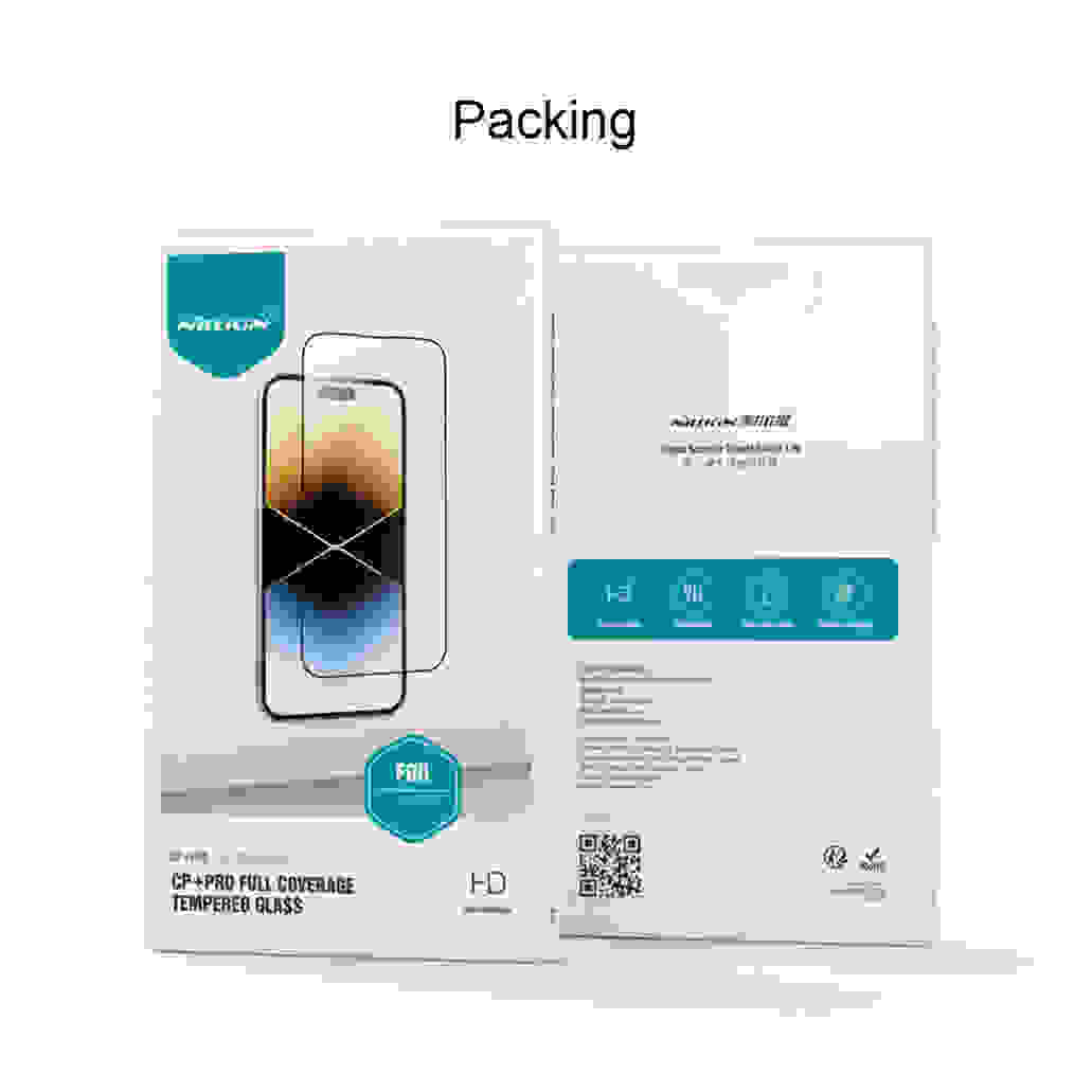 Nillkin For iPhone 15 Pro /Pro Max Tempered Glass Amazing CP+PRO Anti-Explosion Fully Screen Protector For iPhone 15 /15 Plus