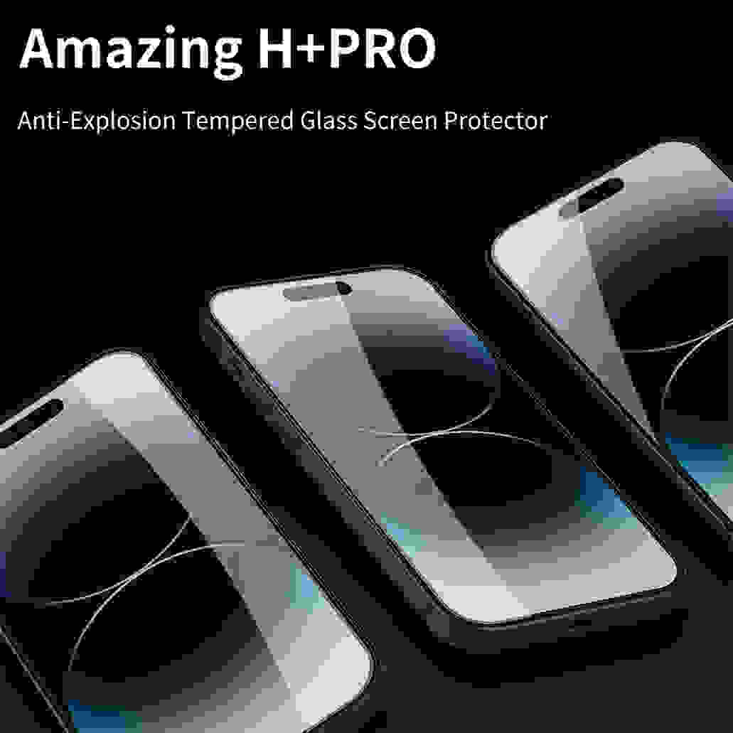 Nillkin For iPhone 15 Pro /Pro Max Tempered Glass H+PRO Anti-Explosion 2.5D 0.2 mm Screen Protector For iPhone 15 /15 Plus Film