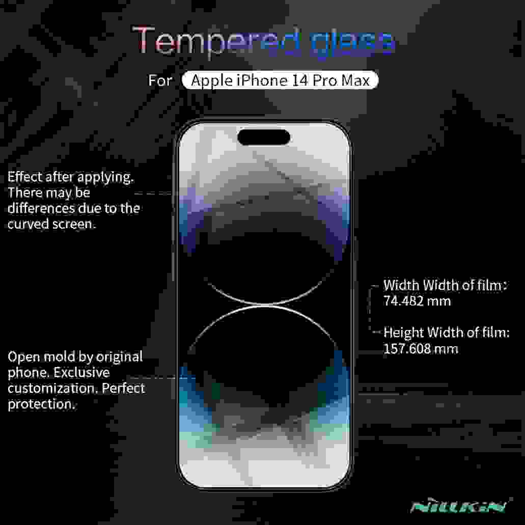 Nillkin For iPhone 15 Pro /Pro Max Tempered Glass H+PRO Anti-Explosion 2.5D 0.2 mm Screen Protector For iPhone 15 /15 Plus Film