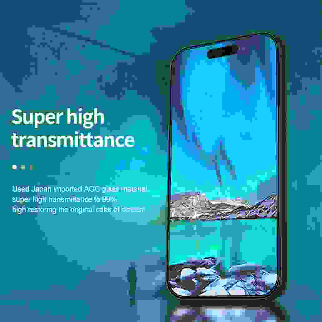Nillkin For iPhone 15 Pro /Pro Max Tempered Glass H+PRO Anti-Explosion 2.5D 0.2 mm Screen Protector For iPhone 15 /15 Plus Film