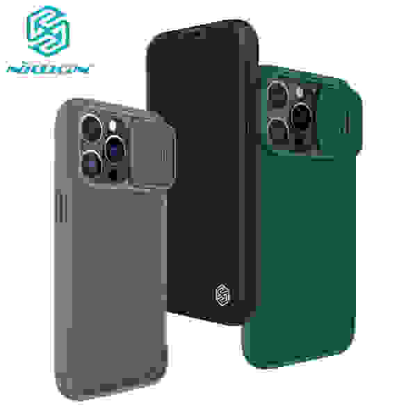 Чехол-книжка Nillkin Qin Pro со шторкой для iPhone 15, 15 Plus, 15 Pro,15 Pro Max