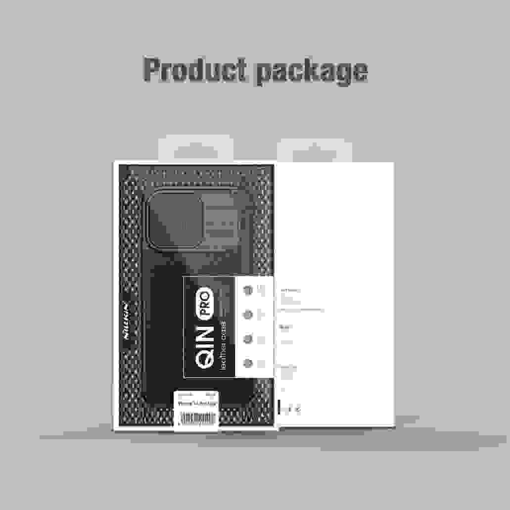 Чехол-книжка Nillkin Qin Pro со шторкой для iPhone 15, 15 Plus, 15 Pro,15 Pro Max