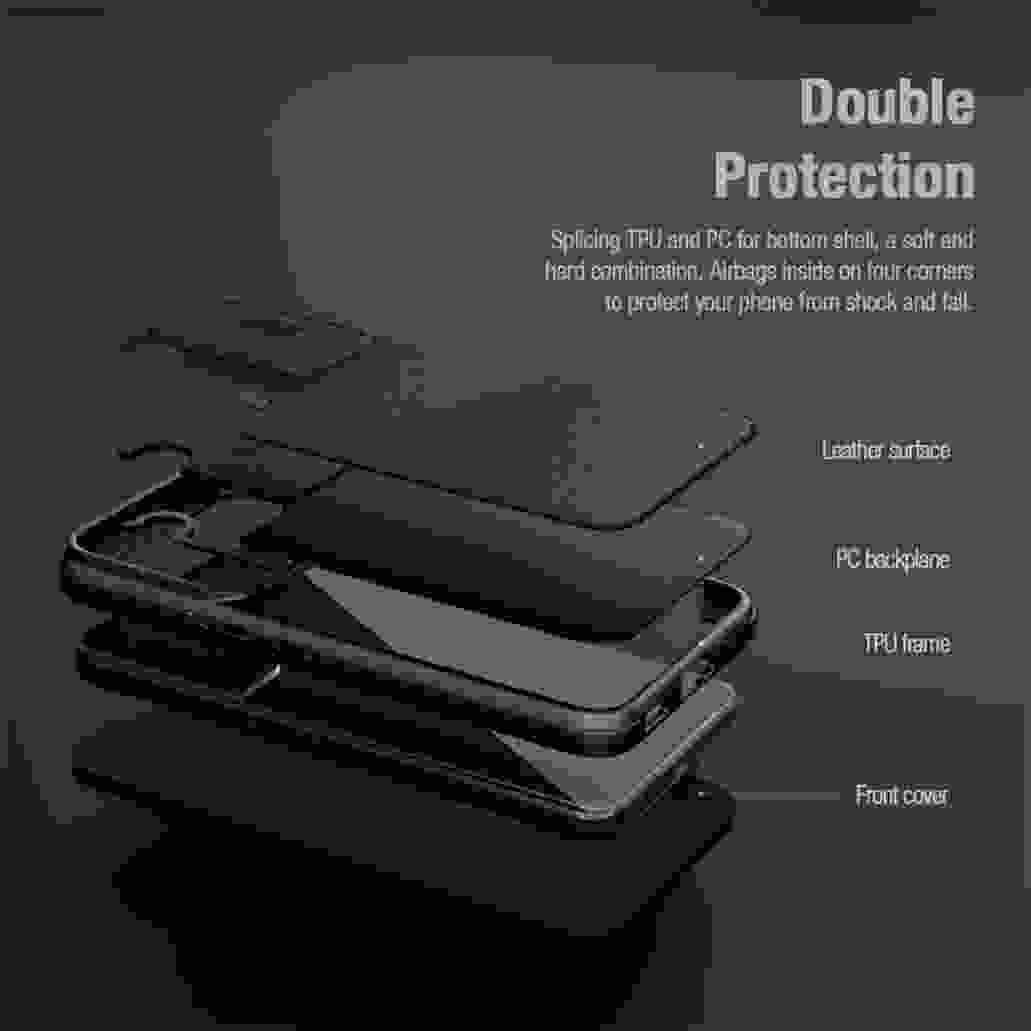 Чехол-книжка Nillkin Qin Pro со шторкой для iPhone 15, 15 Plus, 15 Pro,15 Pro Max