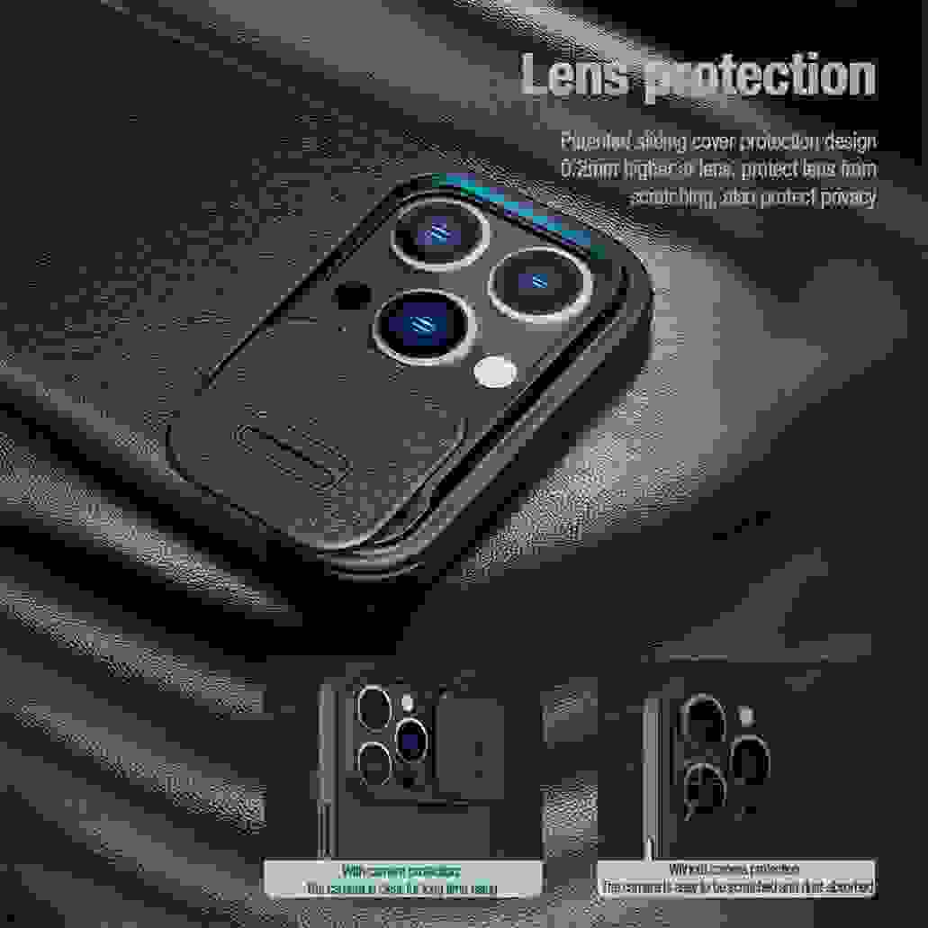 Чехол-книжка Nillkin Qin Pro со шторкой для iPhone 15, 15 Plus, 15 Pro,15 Pro Max