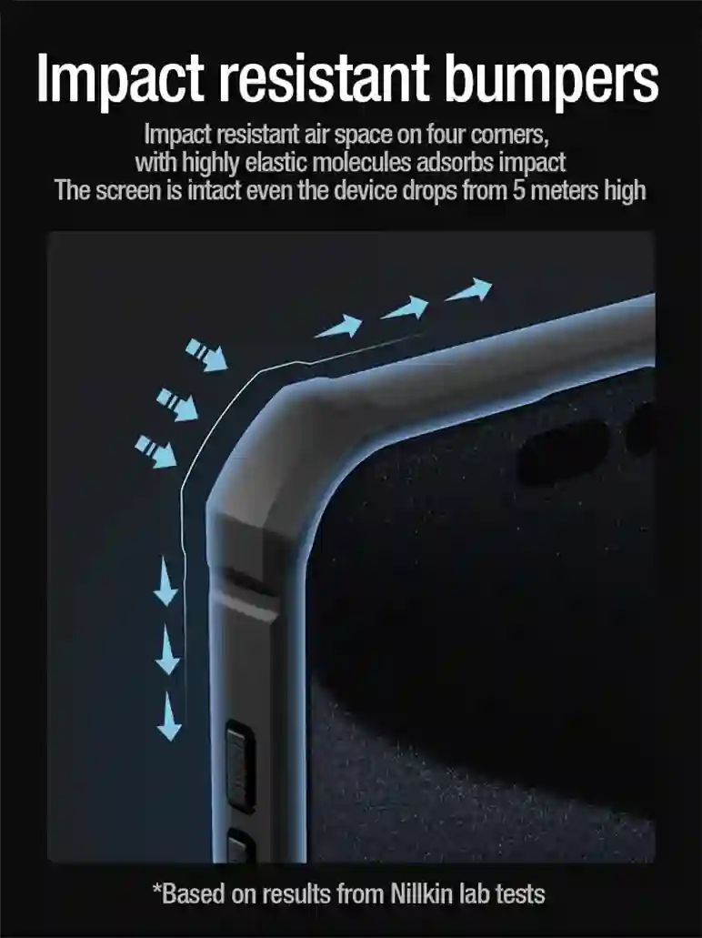 For iPhone 15 Pro Max Case NILLKIN CamShield Armor Case TPU Frame Slide Camera Back Cover For iPhone15 Pro With Ring kickstand