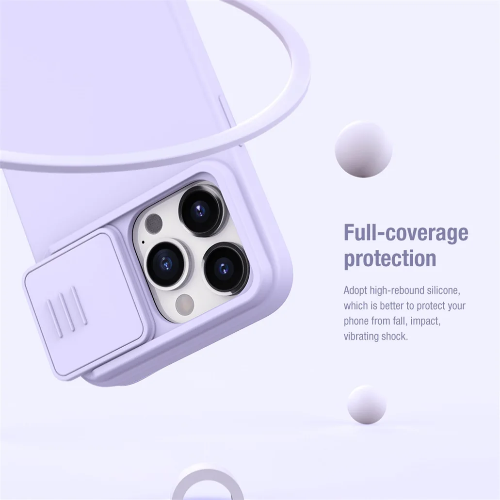 Чехол Nillkin Magnetic Silicone для iPhone 15, 15 Plus, 15 Pro, 15 Pro Max