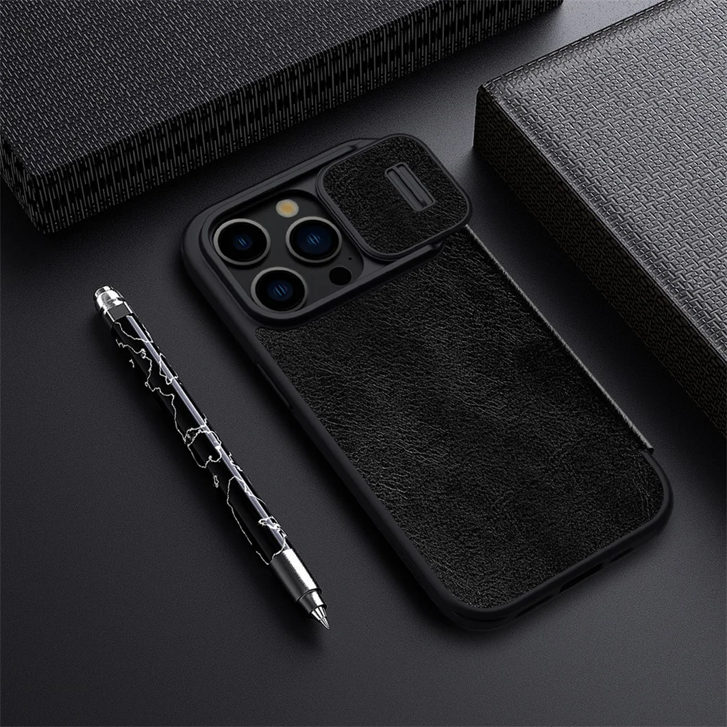 Чехол-книжка Nillkin Qin Pro для iPhone 15, 15 Pro, 15 Pro Max, 15 Plus