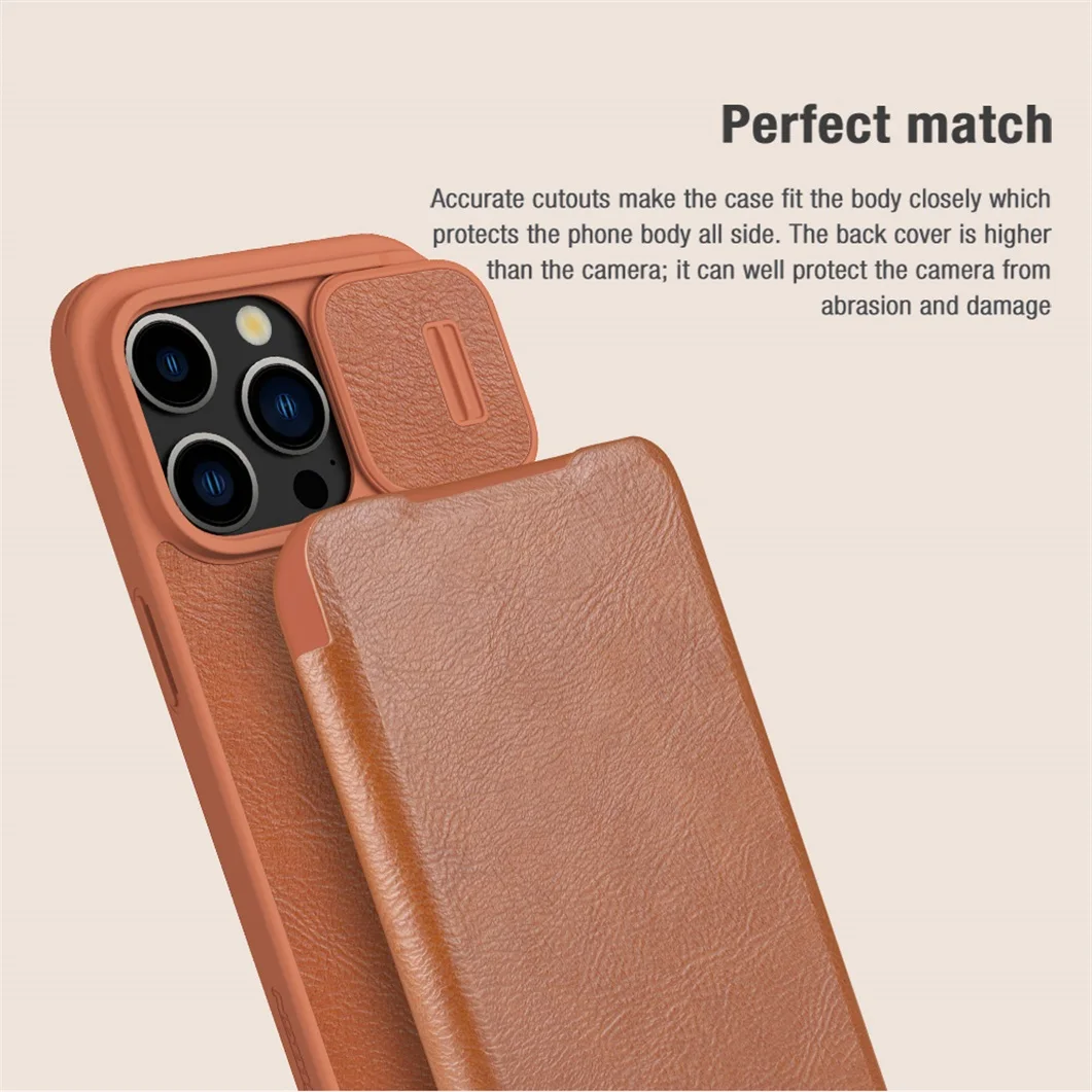 Чехол-книжка Nillkin Qin Pro для iPhone 15, 15 Pro, 15 Pro Max, 15 Plus