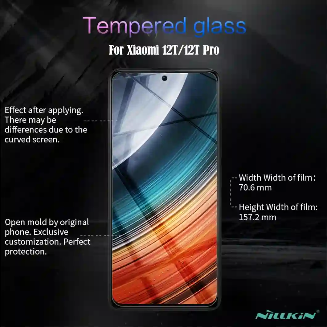 Nillkin For Xiaomi 13T Pro Tempered Glass H+PRO Glass 2.5D Arc Edge Anti-Explosion Phone Screen Protector Film For Xiaomi Mi 13T