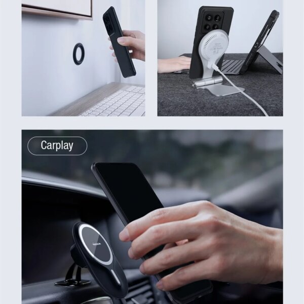 Чехол Nillkin Super Frosted Shield Pro Magnetic для Xiaomi 14, Xiaomi 14 Pro — изображение 3
