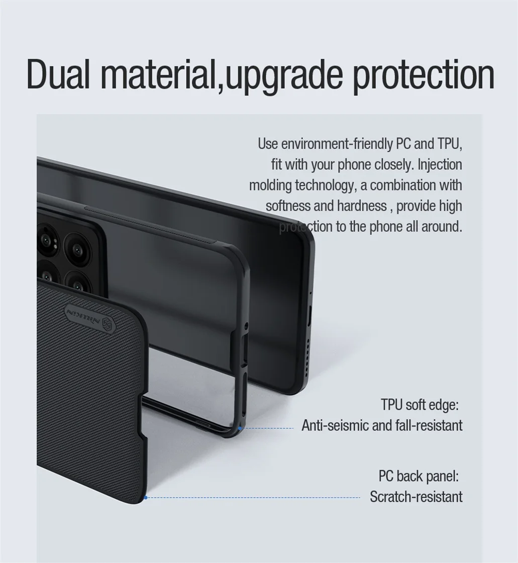 For Xiaomi Mi 14 Pro Case For MagSafe Magnetic Case Wireless Charge Nillkin Frosted Shield Pro TPU Frame PC Cover For Xiaomi 14