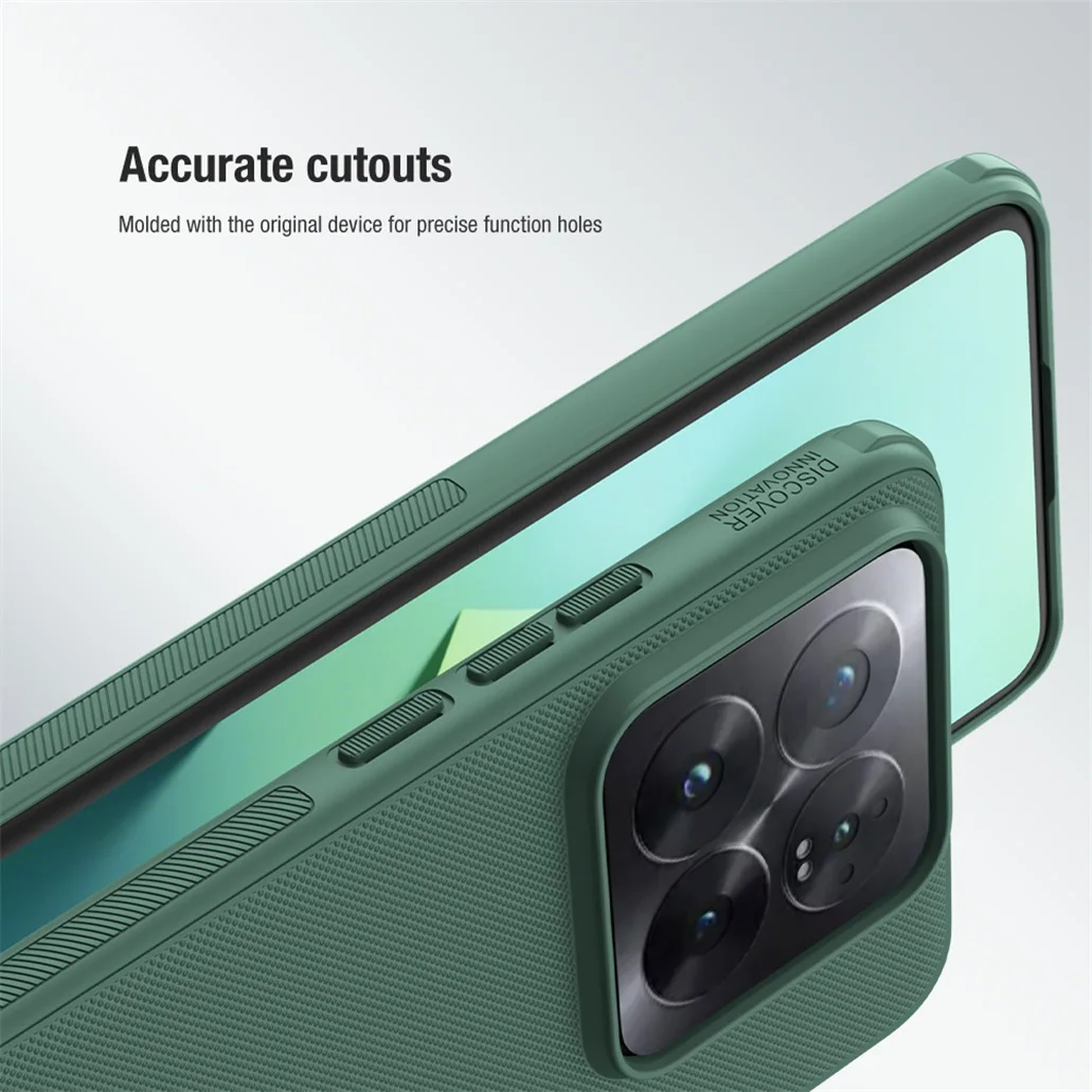Nillkin For Xiaomi 14 Pro Case Super Frosted Shield Pro TPU Frame PC Shell Luxury Protective Back Cover For Xiaomi Mi 14 Bumper