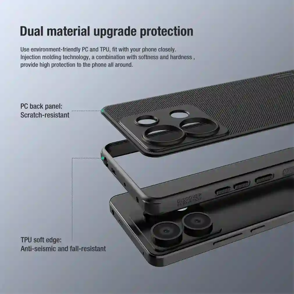 Чехол Nillkin Super Frosted Shield Pro для Redmi Note 13 Pro 5G, Redmi Note 13 Pro Plus 5G