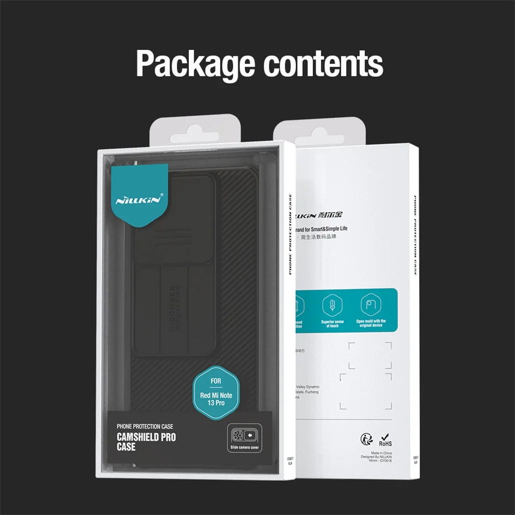 Чехол Nillkin Camshield для Redmi Note 13 5G, Redmi Note 13 Pro Plus 5G, Redmi Note 13 Pro 5G