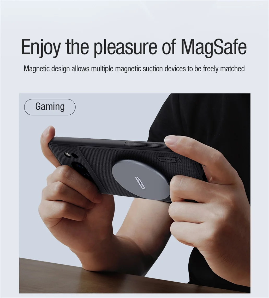 For Google Pixel 8 Pro MagSafe Case Nillkin Frosted Shield Pro Magnetic Case Wireless Charge TPU PC Back Cover For Google Pixel8
