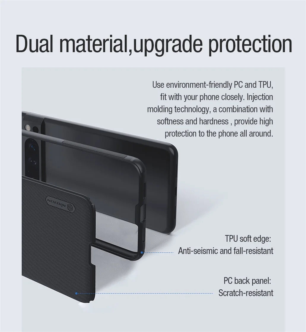 For Google Pixel 8 Pro MagSafe Case Nillkin Frosted Shield Pro Magnetic Case Wireless Charge TPU PC Back Cover For Google Pixel8