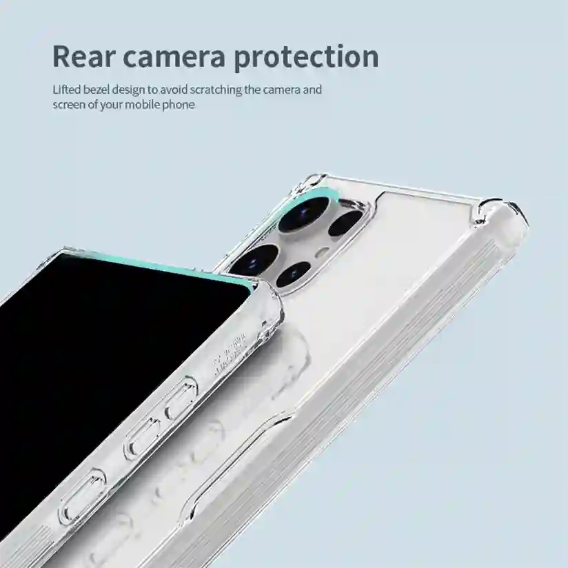 Nillkin For Samsung Galaxy S24 Ultra Case Nature Pro Transparent Clear TPU Frame Protection Back Cover For Samsung S24 S24+ Plus
