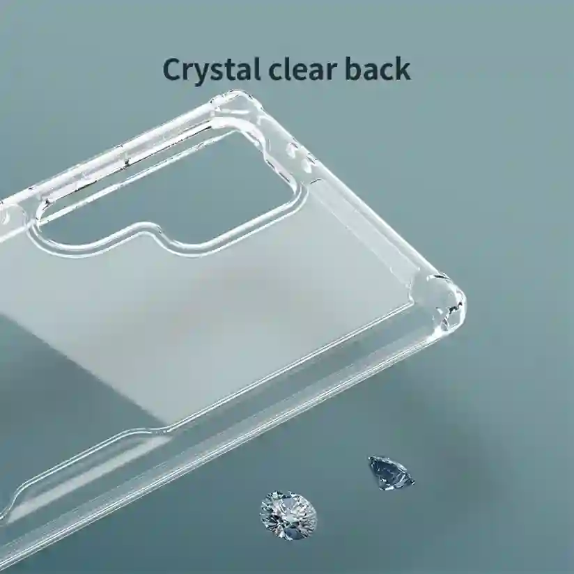 Nillkin For Samsung Galaxy S24 Ultra Case Nature Pro Transparent Clear TPU Frame Protection Back Cover For Samsung S24 S24+ Plus