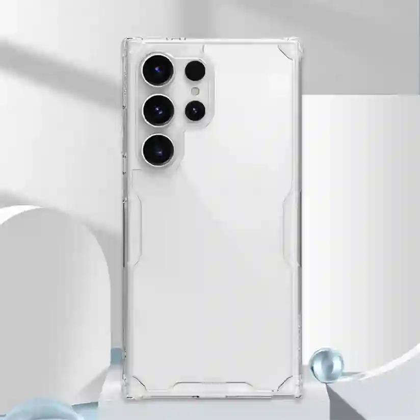 Nillkin For Samsung Galaxy S24 Ultra Case Nature Pro Transparent Clear TPU Frame Protection Back Cover For Samsung S24 S24+ Plus
