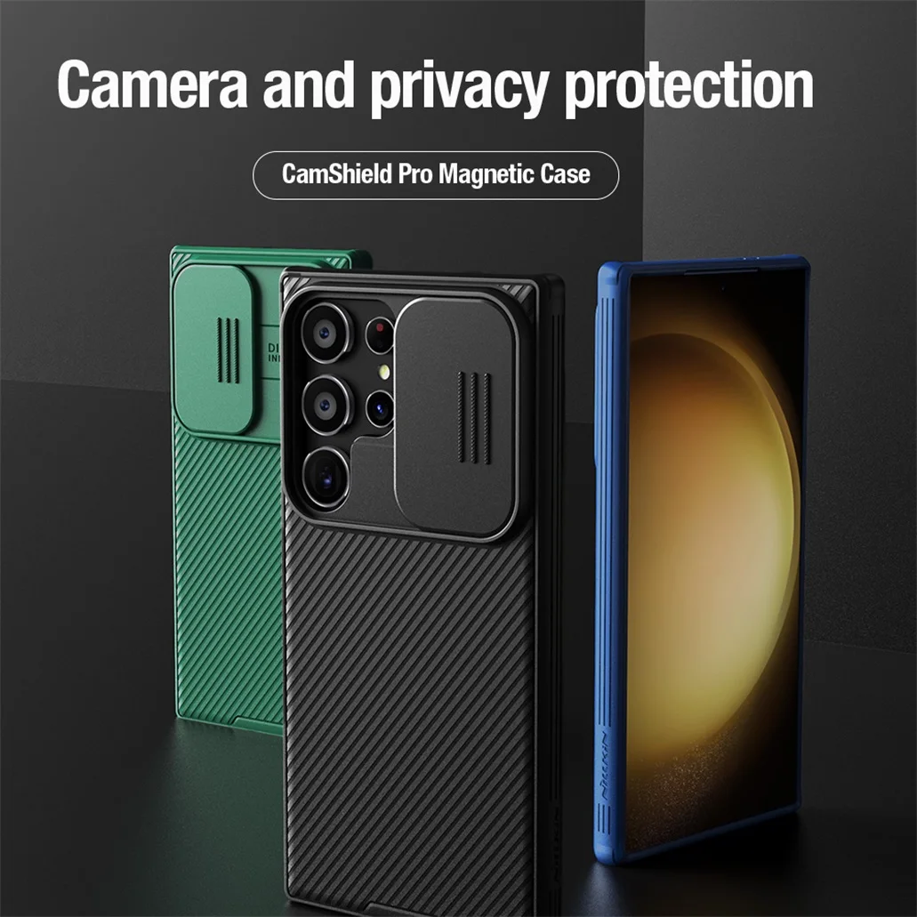 For Samsung Galaxy S24 Ultra Case NILLKIN CamShield Pro Slide Camera Privacy Protection Back Cover For Samsung S24 S24+ Plus