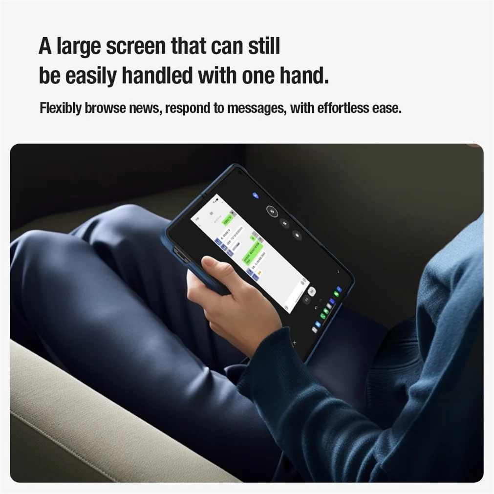 For OnePlus Open Case NILLKIN Frosted Shield Prop Camera Cover Flip-style Lens Phone Holder 180°Folding Cover For One Plus Open