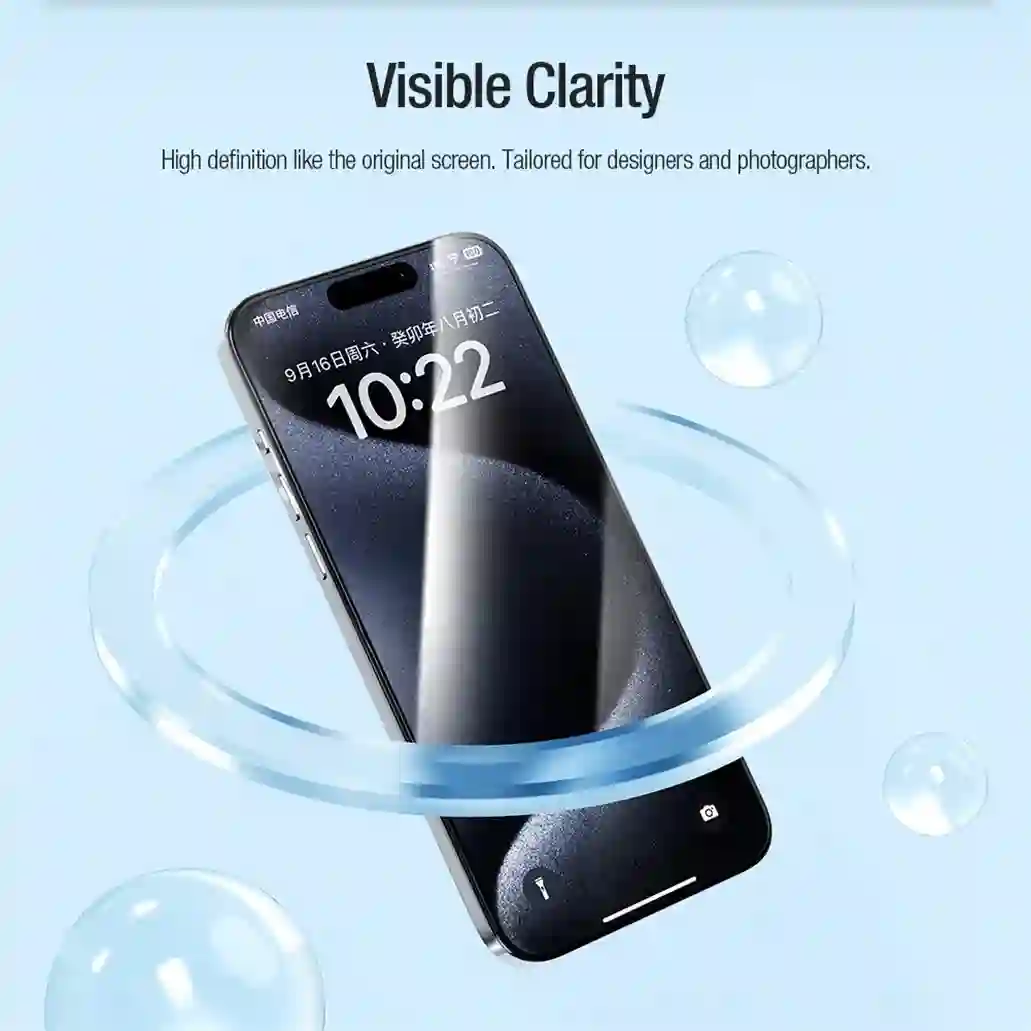 For iPhone 15 Pro Max Tempered Glass Nillkin EZ SET Screen Protector For iPhone 15 /15 Pro /15 Plus With Easy Installation Tool