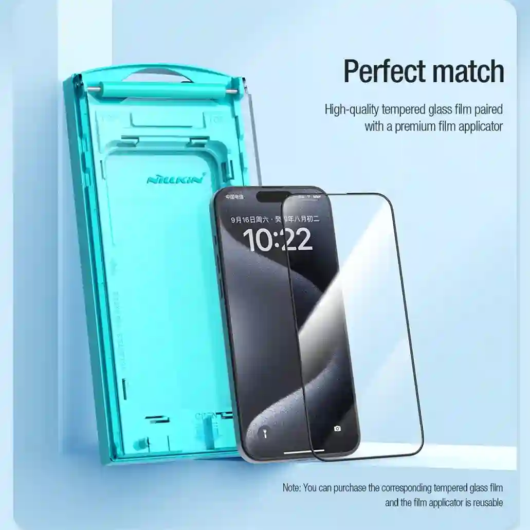 For iPhone 15 Pro Max Tempered Glass Nillkin EZ SET Screen Protector For iPhone 15 /15 Pro /15 Plus With Easy Installation Tool