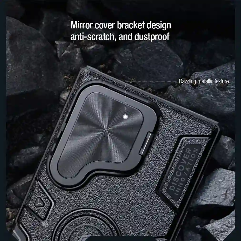 For Samsung Galaxy S24 Ultra MagSafe Case Magnetic Charging NILLKIN Armor Prop Foldable Stand Camera Cover For Samsung S24Ultra