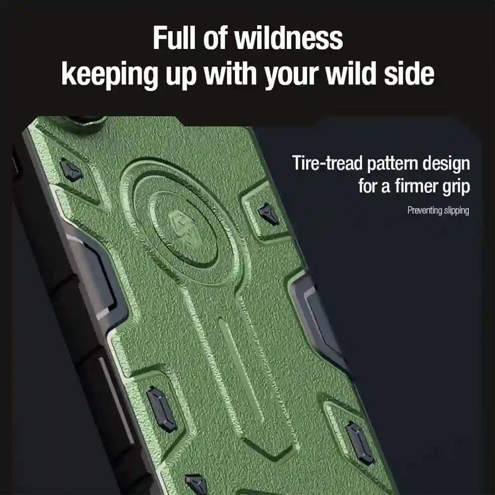 For Samsung Galaxy S24 Ultra MagSafe Case Magnetic Charging NILLKIN Armor Prop Foldable Stand Camera Cover For Samsung S24Ultra