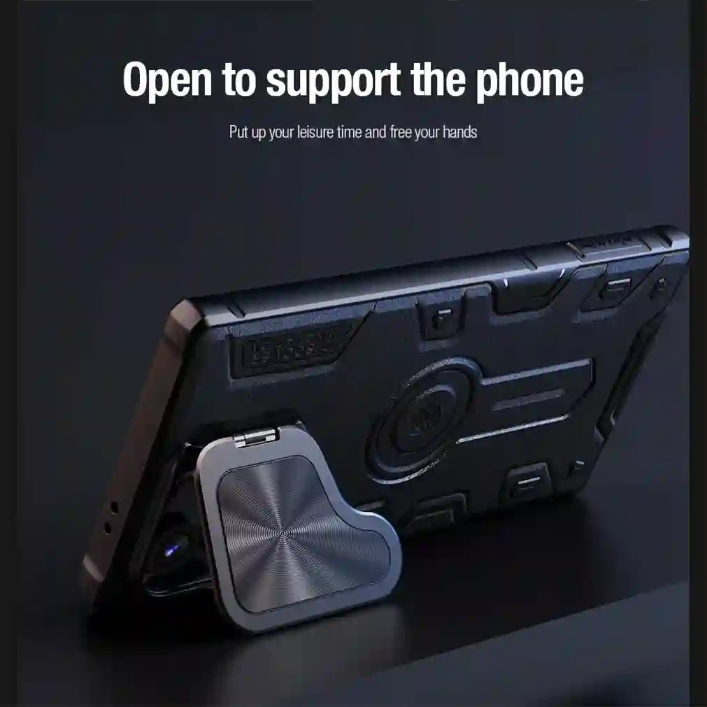 For Samsung Galaxy S24 Ultra MagSafe Case Magnetic Charging NILLKIN Armor Prop Foldable Stand Camera Cover For Samsung S24Ultra
