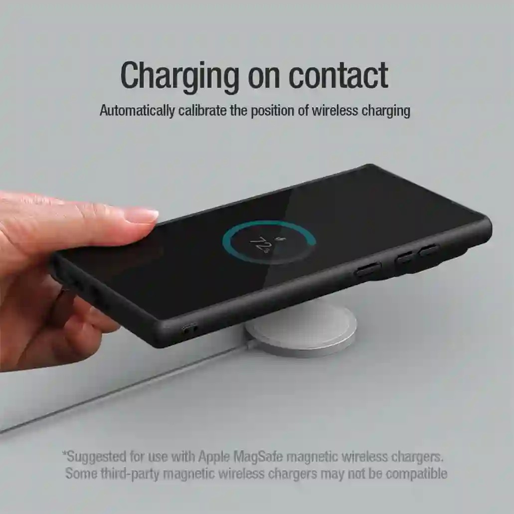 For Samsung Galaxy S24 Ultra Case MagSafe Magnetic Charging NILLKIN CamShield Lens Holder Camera Cover For Samsung S24 S24+ Plus