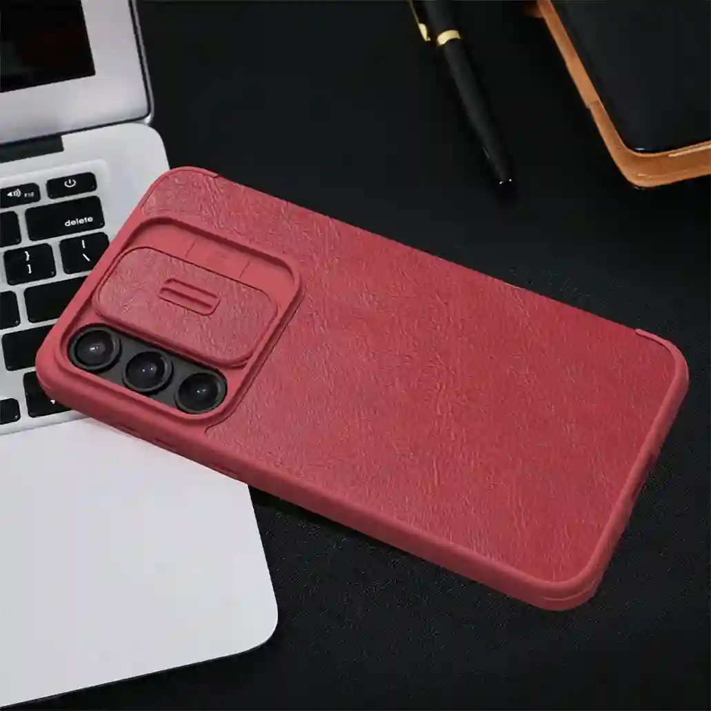 For Samsung Galaxy A35 Flip Case Nillkin QIN Pro Leather Cover Slide Camera Card Pocket Book Cover For Samsung A35 Phone Bags