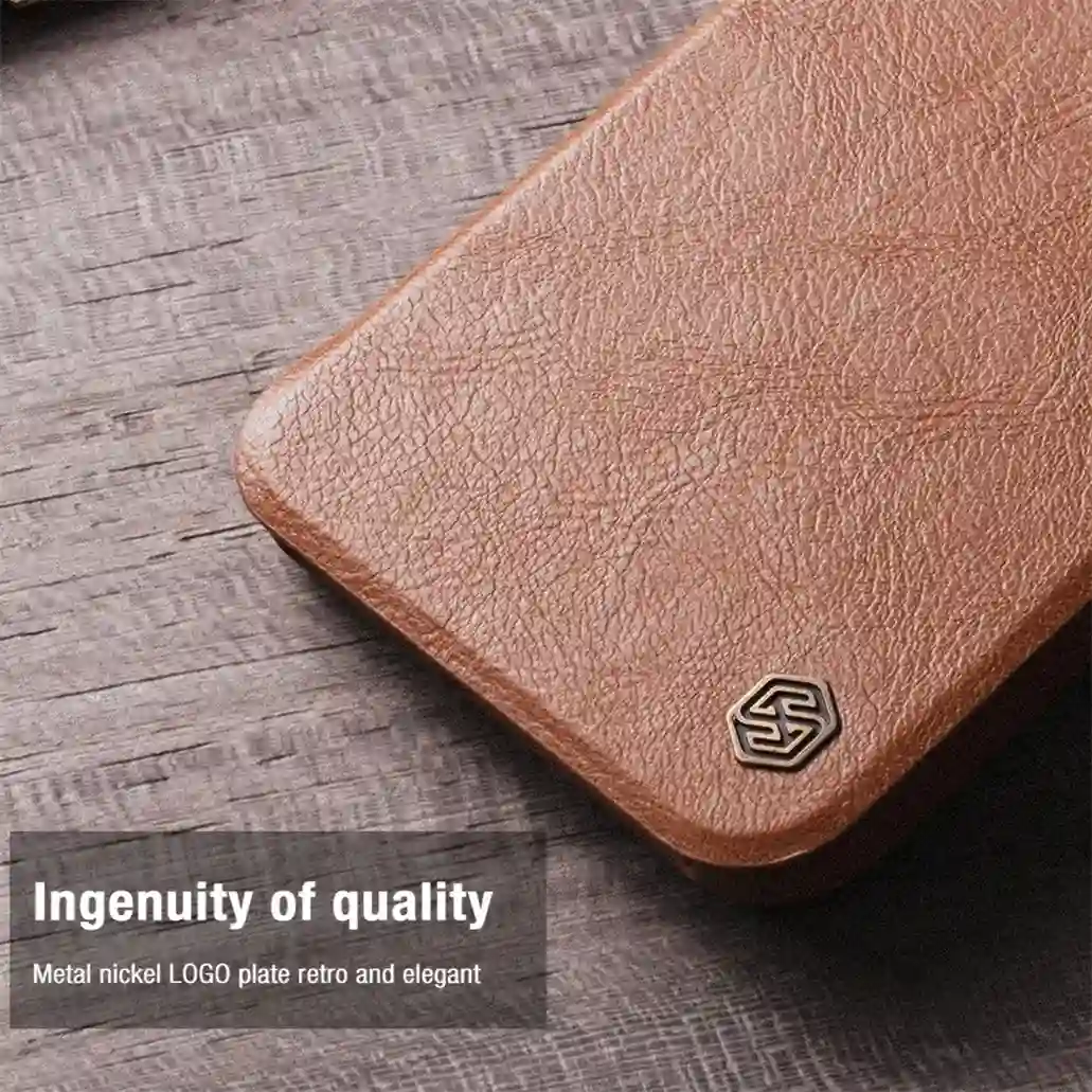 For Samsung Galaxy A35 Flip Case Nillkin QIN Pro Leather Cover Slide Camera Card Pocket Book Cover For Samsung A35 Phone Bags