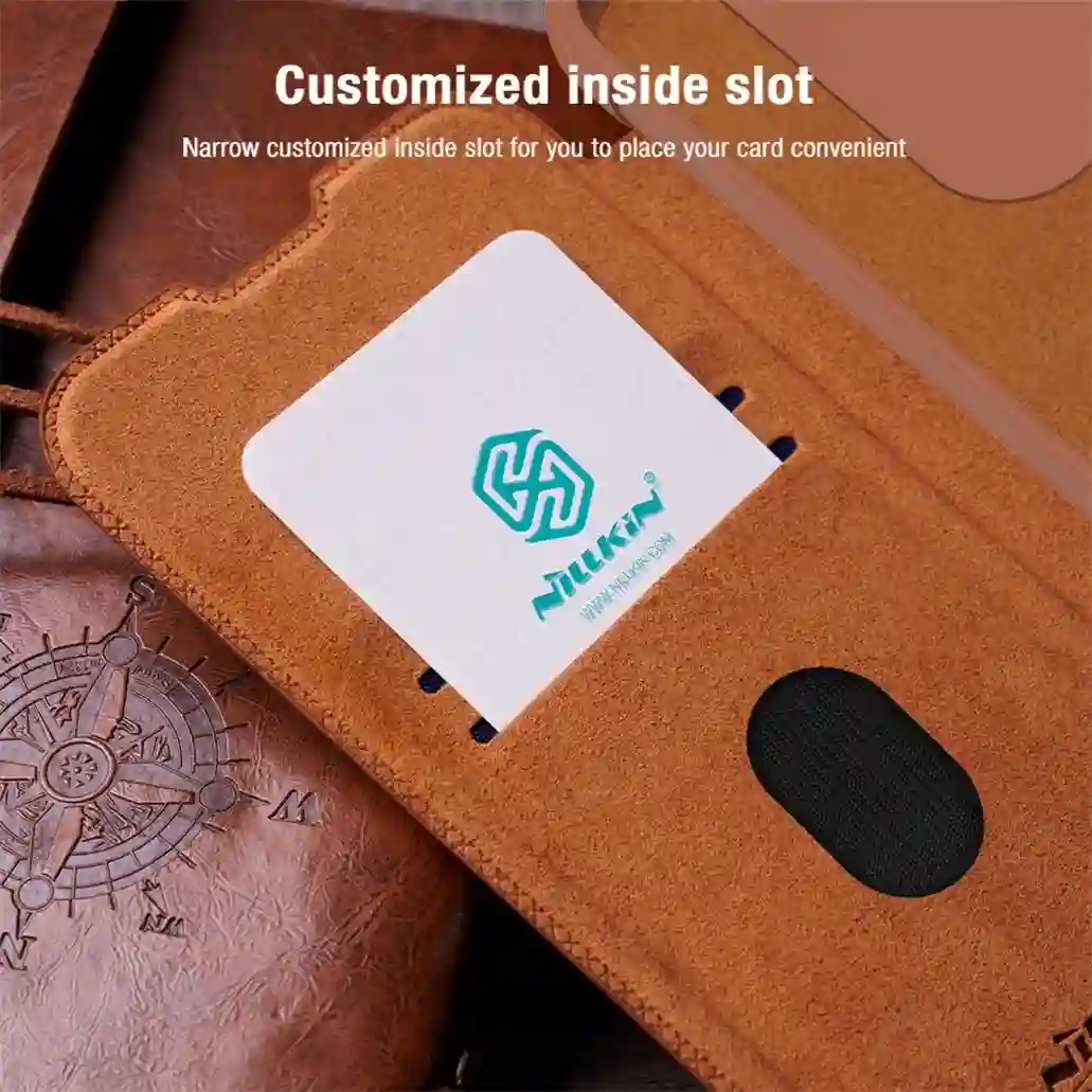 For Samsung Galaxy A35 Flip Case Nillkin QIN Pro Leather Cover Slide Camera Card Pocket Book Cover For Samsung A35 Phone Bags