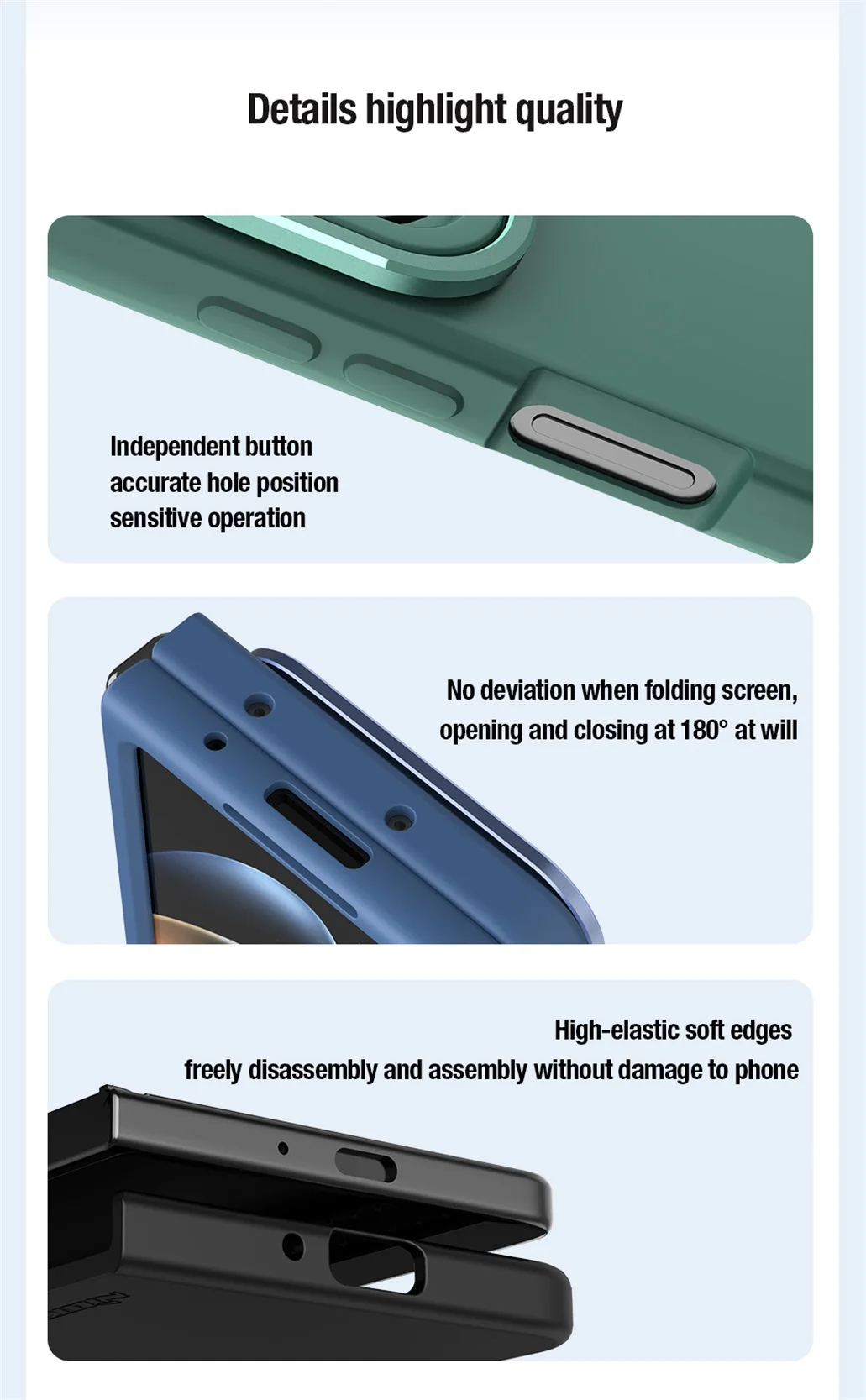 Чехол Nillkin Camshield Silky Silicone для Samsung Galaxy Z Fold 5