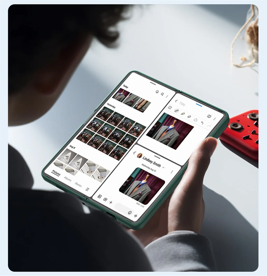 Чехол Nillkin Camshield Silky Silicone для Samsung Galaxy Z Fold 5