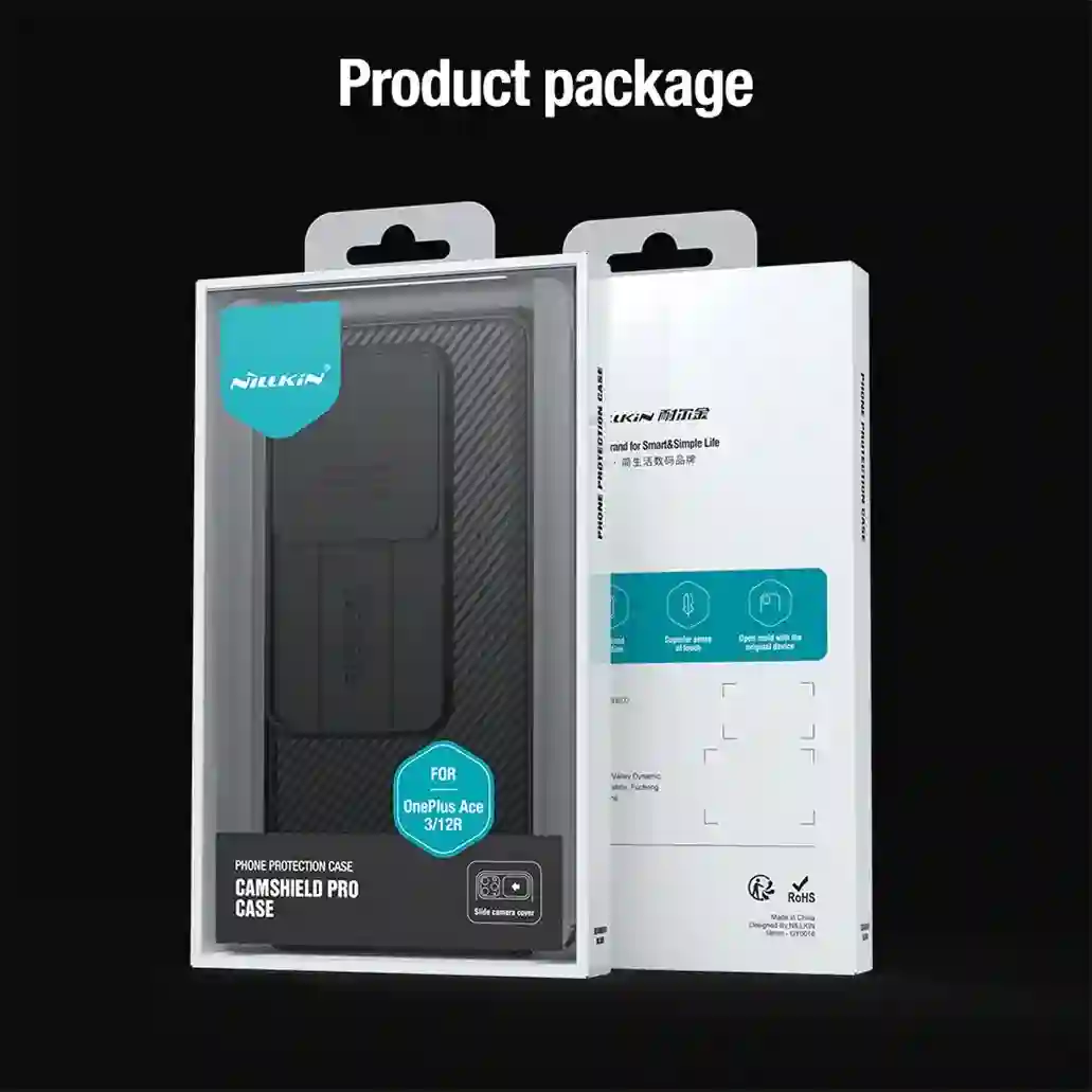 For OnePlus 12R / Ace 3 Case NILLKIN CamShield Pro Slide Camera Cover Privacy Protection Back Cover For OnePlus12R One Plus Ace3