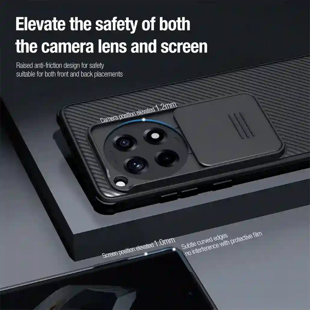 For OnePlus 12R / Ace 3 Case NILLKIN CamShield Pro Slide Camera Cover Privacy Protection Back Cover For OnePlus12R One Plus Ace3