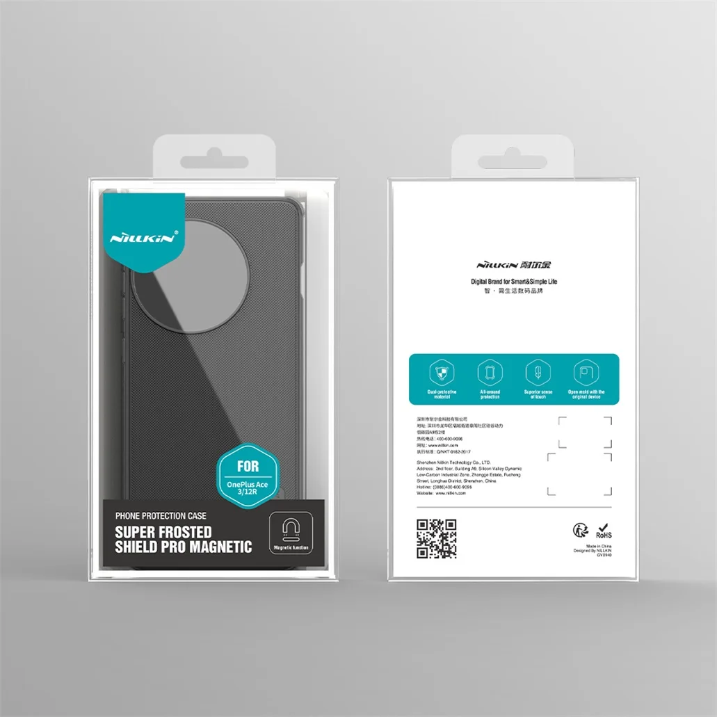 For OnePlus 12R / Ace 3 Case Nillkin Super Frosted Shield Pro Soft TPU Frame Hard PC Back Cover For OnePlus12R One Plus Ace3