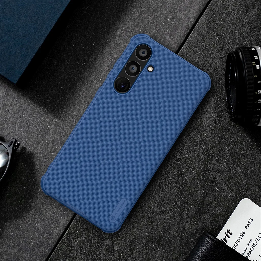 For Samsung Galaxy A55 Case Nillkin Super Frosted Shield Pro Soft TPU Frame Hard PC Shell Shockproof Back Cover For Samsung A55
