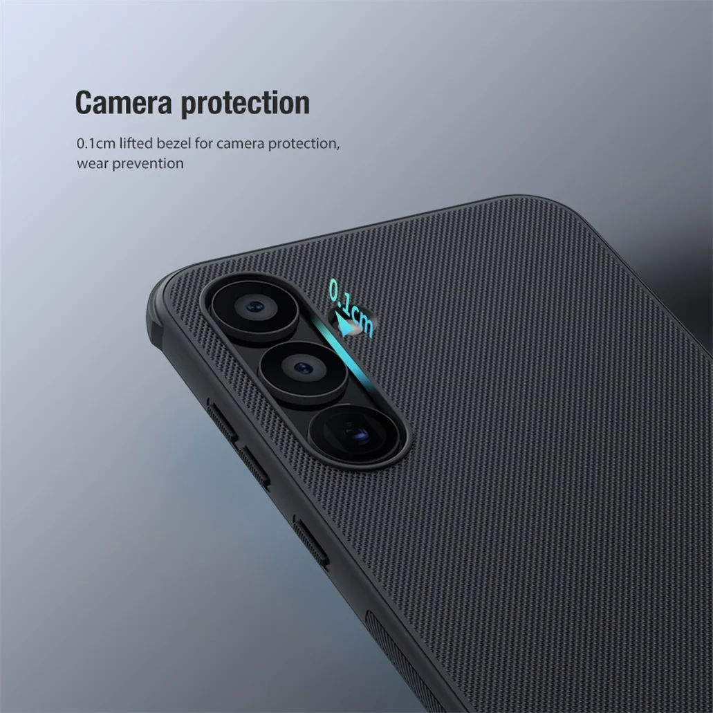 For Samsung Galaxy A55 Case Nillkin Super Frosted Shield Pro Soft TPU Frame Hard PC Shell Shockproof Back Cover For Samsung A55