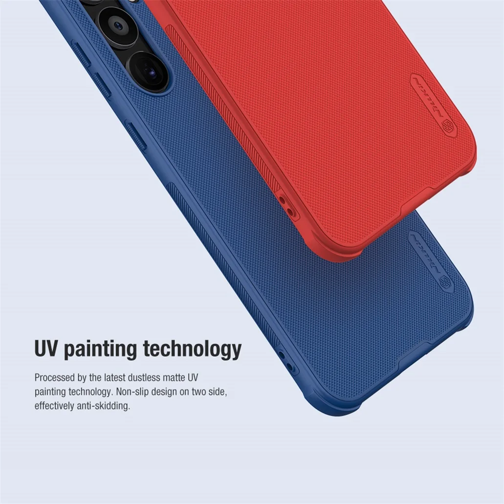 For Samsung Galaxy A55 Case Nillkin Super Frosted Shield Pro Soft TPU Frame Hard PC Shell Shockproof Back Cover For Samsung A55