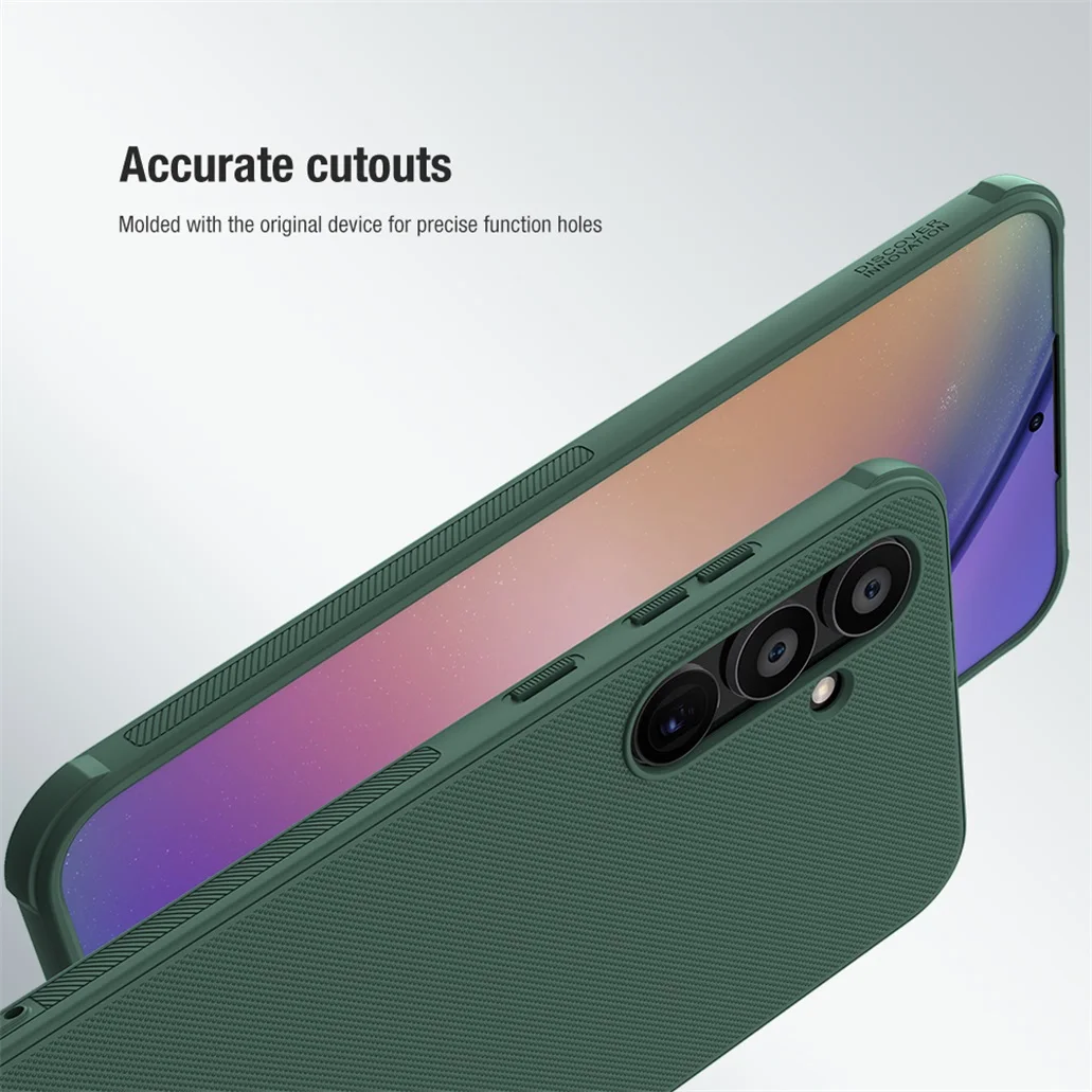 For Samsung Galaxy A55 Case Nillkin Super Frosted Shield Pro Soft TPU Frame Hard PC Shell Shockproof Back Cover For Samsung A55