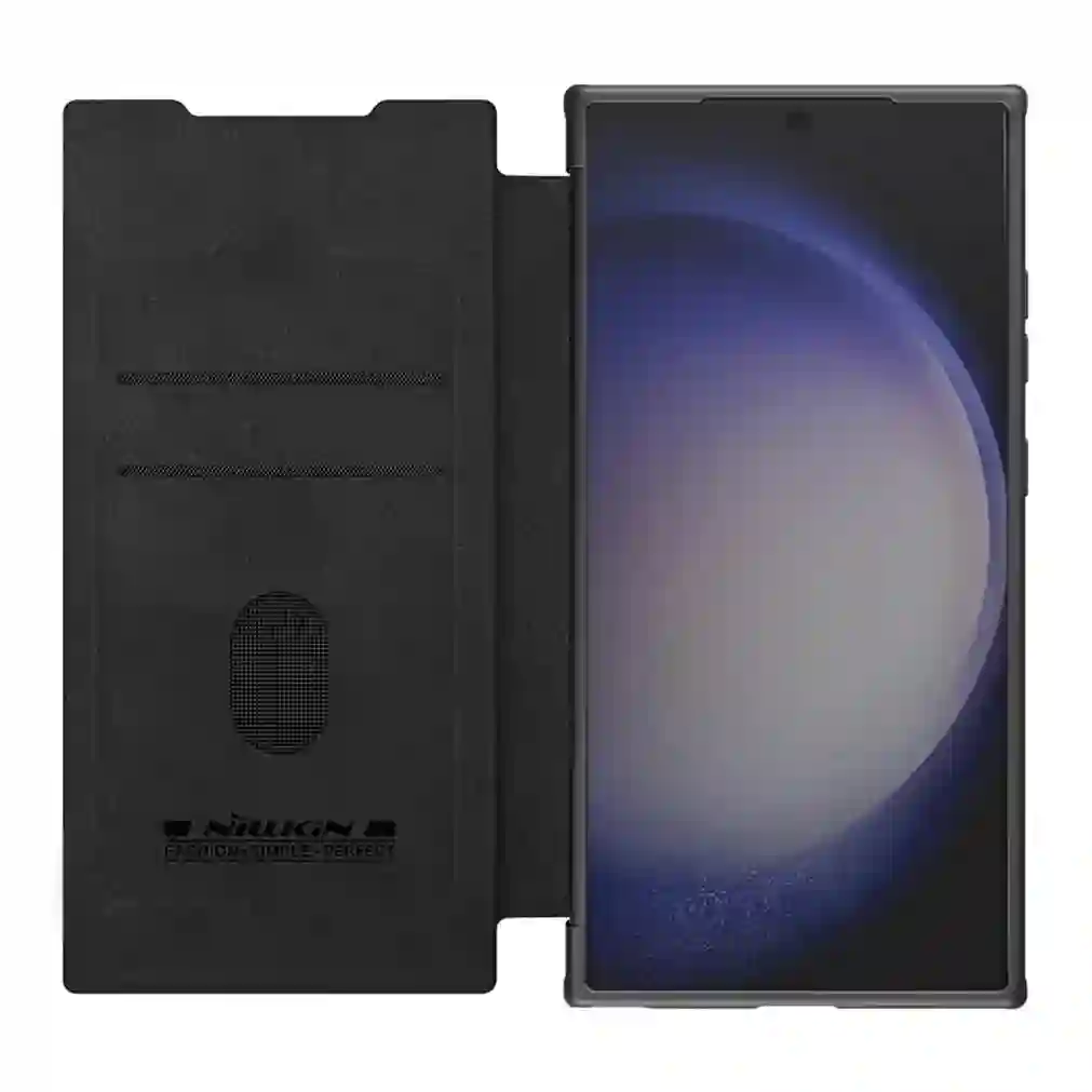 For Samsung Galaxy S24 Ultra Flip Case NILLKIN Qin Prop leather case Flip-style Holder Camera Cover For Samsung S24 S24+ Plus