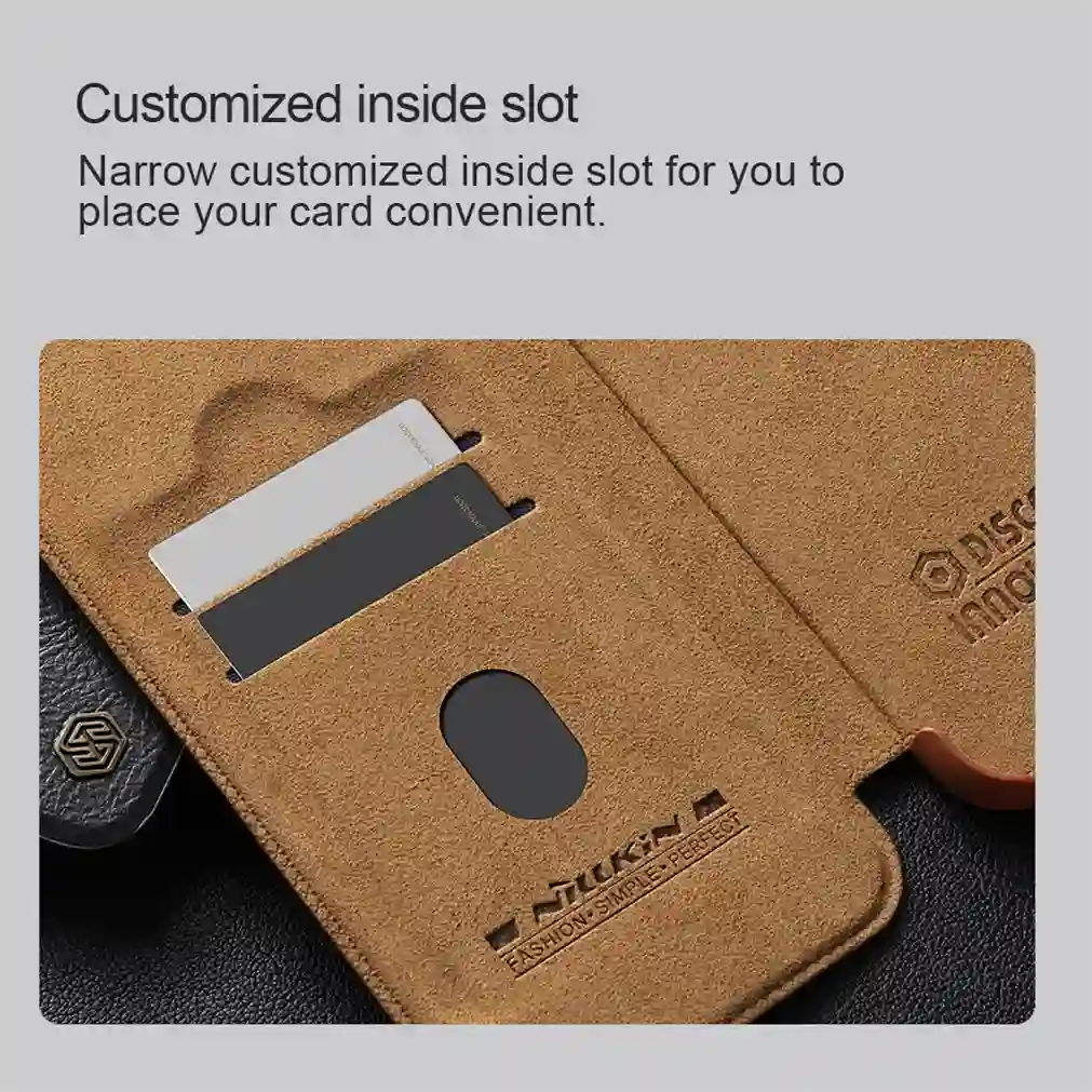 For Samsung Galaxy S24 Ultra Flip Case NILLKIN Qin Prop leather case Flip-style Holder Camera Cover For Samsung S24 S24+ Plus