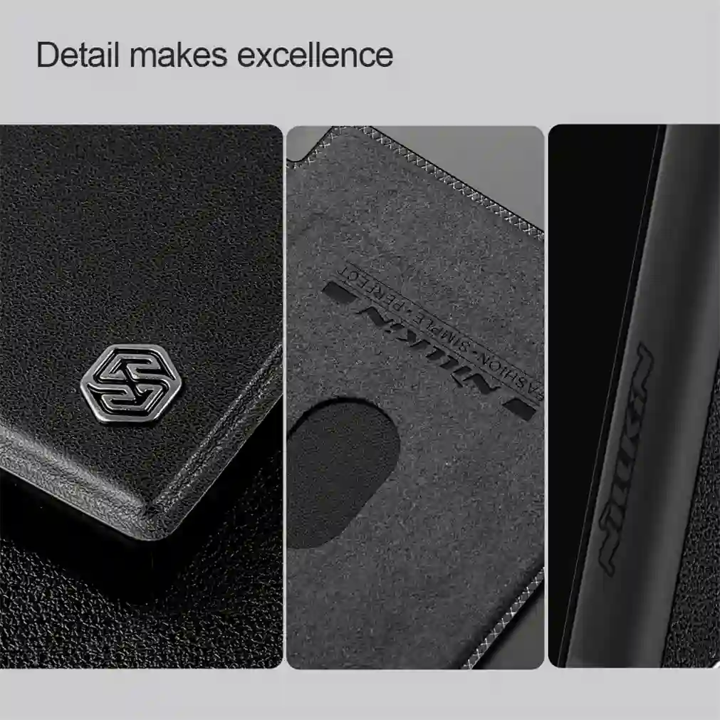 For Samsung Galaxy S24 Ultra Flip Case NILLKIN Qin Prop leather case Flip-style Holder Camera Cover For Samsung S24 S24+ Plus