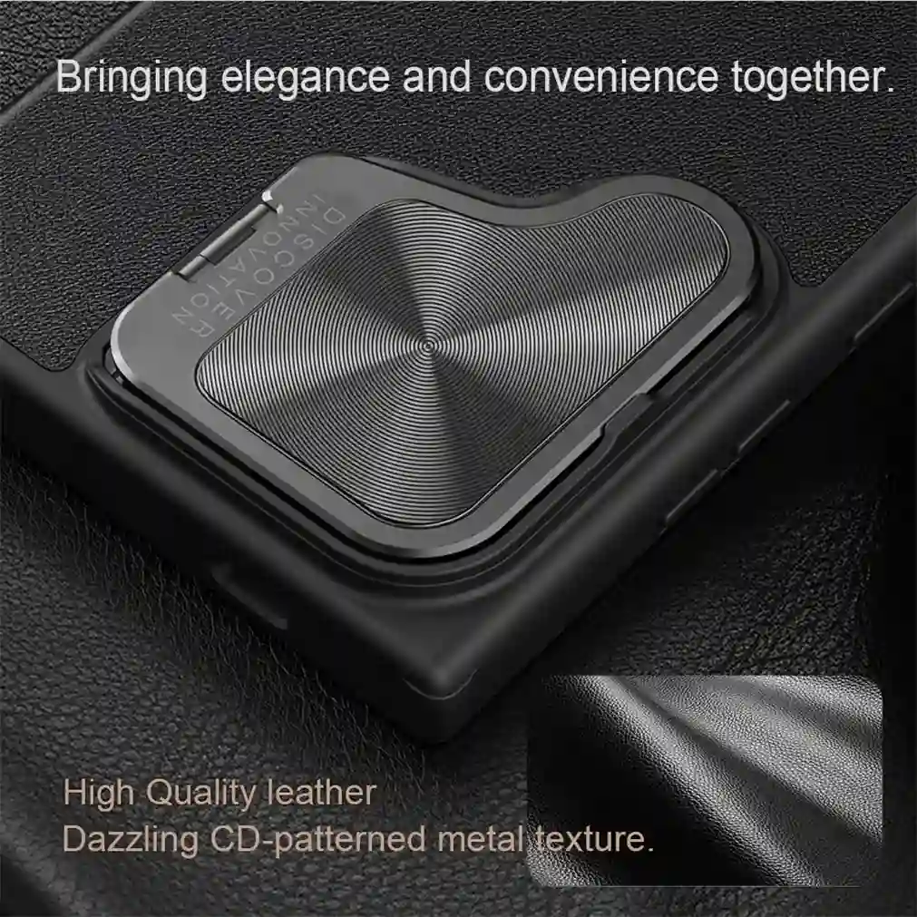 For Samsung Galaxy S24 Ultra Flip Case NILLKIN Qin Prop leather case Flip-style Holder Camera Cover For Samsung S24 S24+ Plus