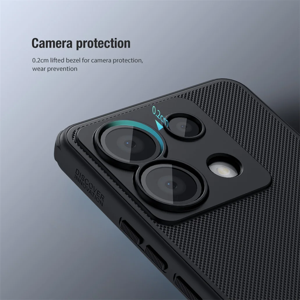For Xiaomi POCO X6 5G Case Nillkin Super Frosted Shield Pro Soft TPU Frame Hard PC Shell Shockproof Back Cover For POCO X6 5G