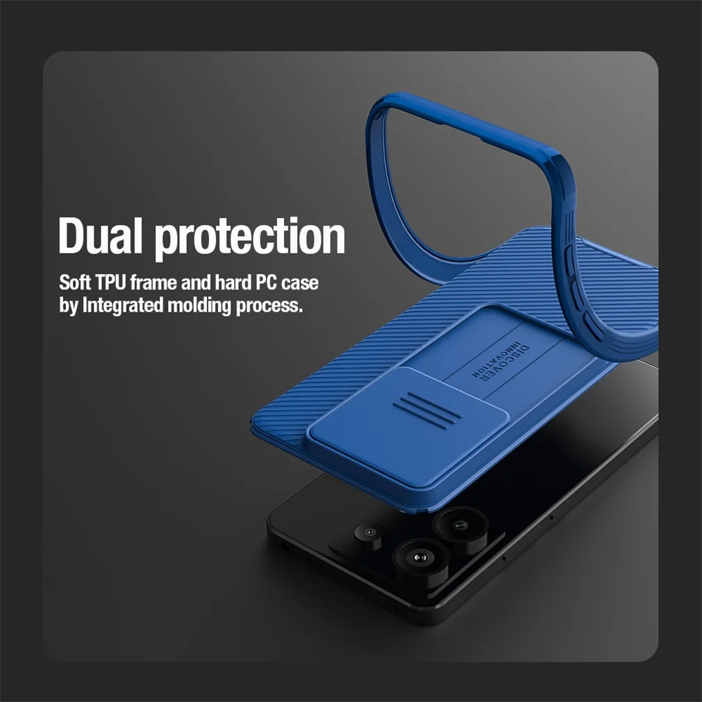 For Xiaomi POCO X6 5G Case Original NILLKIN CamShield Pro Slide Camera Lens Privacy Protection Luxury Back Cover For POCO X6 5G